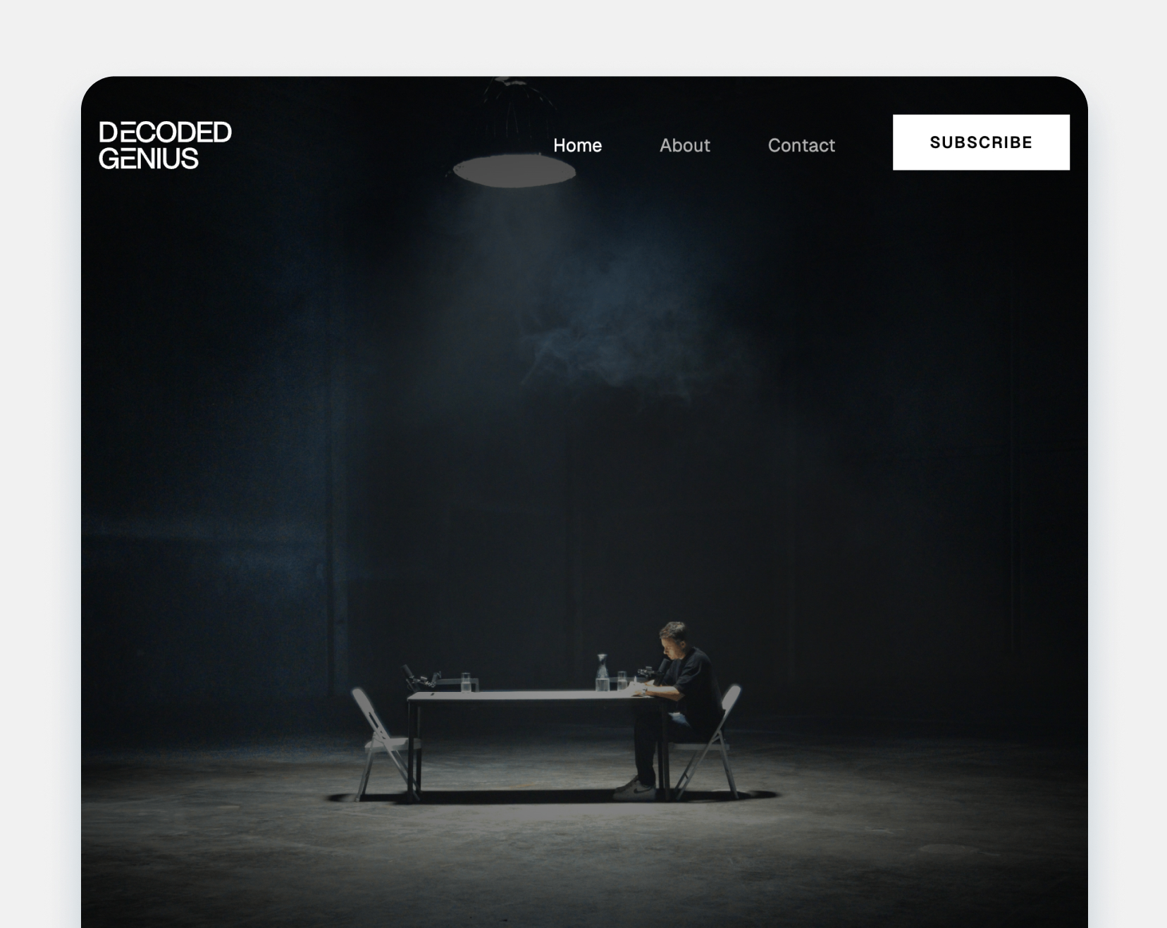 Decoded Genius homepage preview